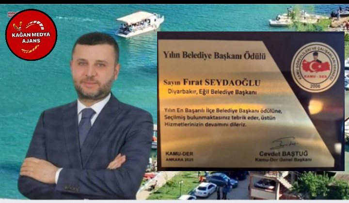 BAŞKAN FIRAT SEYDAOĞLU ÖDÜLÜNÜ ALDI 